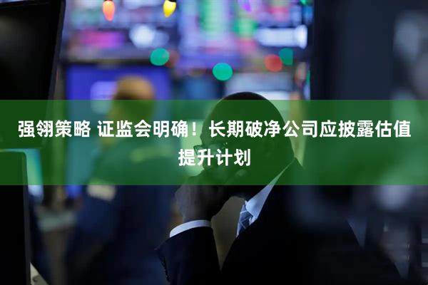 强翎策略 证监会明确！长期破净公司应披露估值提升计划